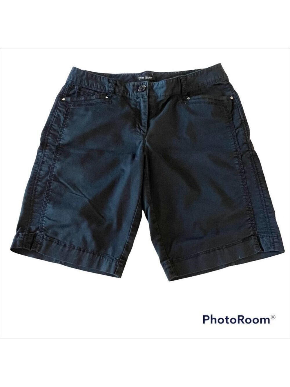 White House Black Market WHBM Women Low Rise Stretch Bermuda Shorts 6